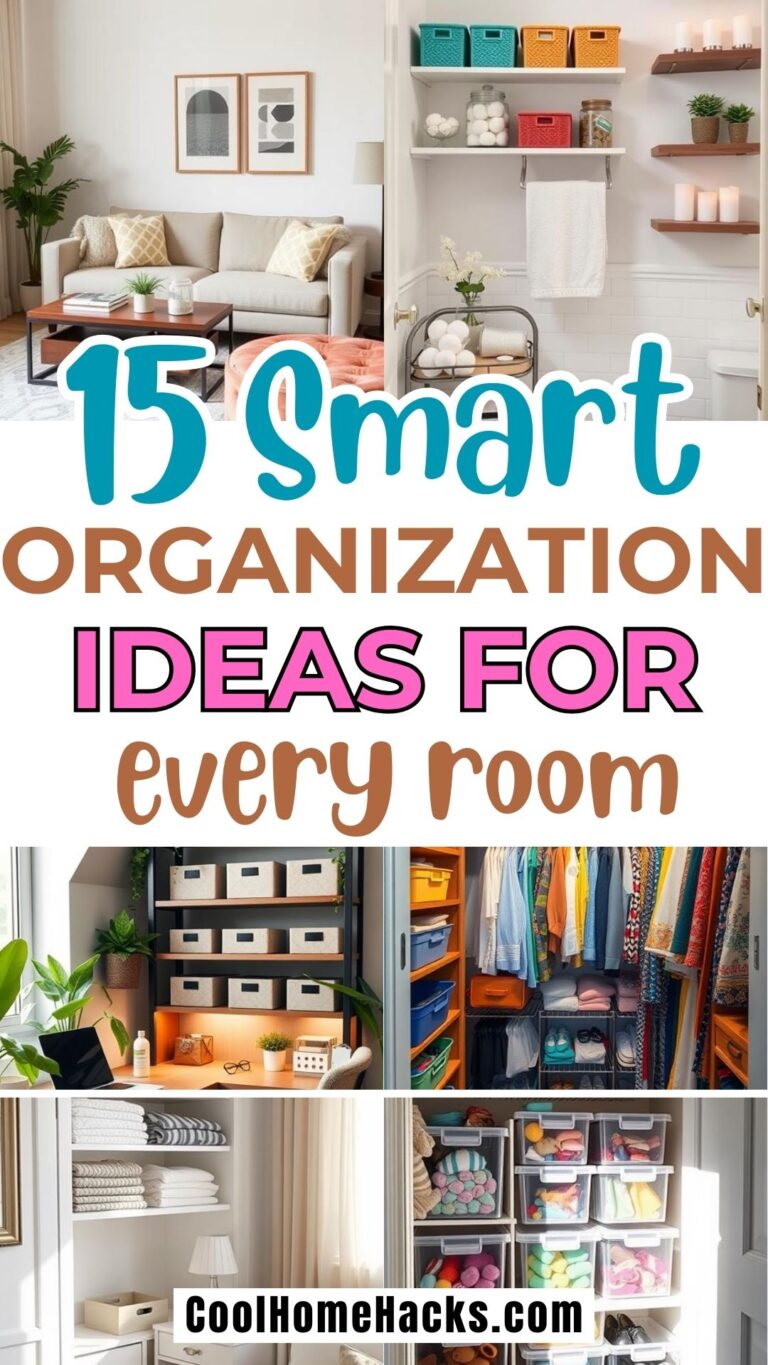 15 Smart Home Organization Ideas for Every Room - Cool Home Hacks